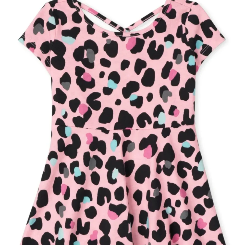 NWT Children's Place Pink Leopard Dress